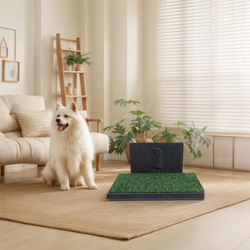 Training Pads with Pee Baffle Reusable Artificial Grass Patch Artificial Grass Training Pads Ideal for Small and Medium Dogs