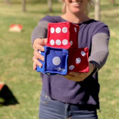 | Cornhole DICE Game | Family Lawn, Backyard, & Tailgate Game | Full Game Set Includes 6 Dice | Designed to Play on Cornhole Boards | Game for Outdoors, Indoors, Beach, Backyard, Park|