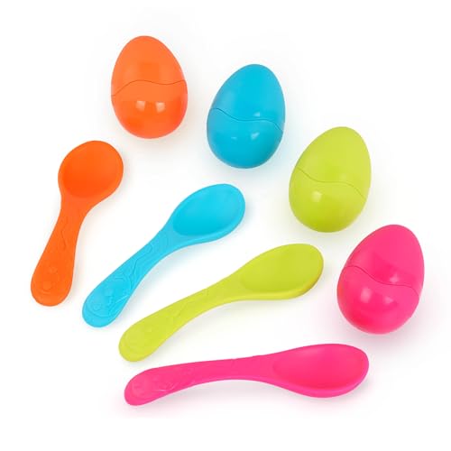 B. toys – 3 Outdoor Games for Kids – Racing Sacks & 3 – Legged Race Bands – Egg – and – Spoon Game – Birthday Party Games – 5 Years + – Outdoor Games Galore - style: Outdoor Racing Games