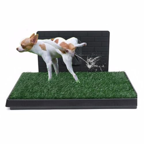 Training Pads with Pee Baffle Reusable Artificial Grass Patch Artificial Grass Training Pads Ideal for Small and Medium Dogs