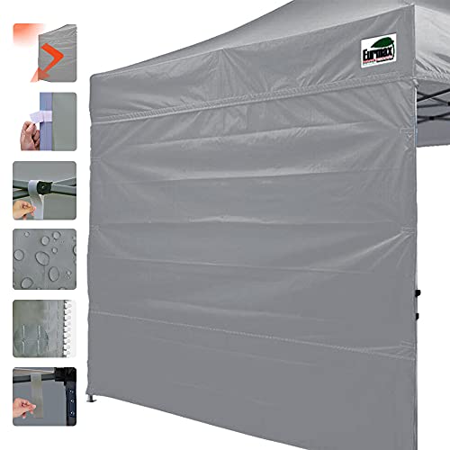 Eurmax USA 10x10 Pop Up Canopy SunWall-UV Protection for Tents,Blocks Sunlight&Wind,Water Resistant Side Wall Only,Easy Hook & Loop Installation,Fit for 10FT Straight Leg Shelters&Gazebo,Gray - color: Gray, size: 10x10
