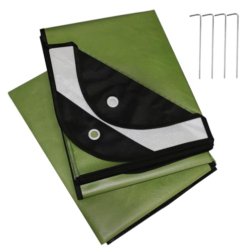 LYN Heavy Duty Emergency Blanket Survival Gear Waterproof Insulated Blanket Emergency Tarp for Camping, Hiking, Bushcraft - color: Army Green