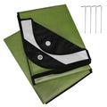LYN Heavy Duty Emergency Blanket Survival Gear Waterproof Insulated Blanket Emergency Tarp for Camping, Hiking, Bushcraft - color: Army Green