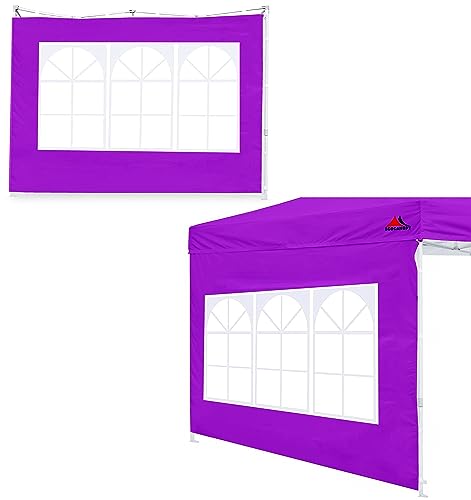 SCOCANOPY 2PCS SideWall with Window for 10x10 Canopy Frame (10X10, Purple) - color: purple, size: 10X10