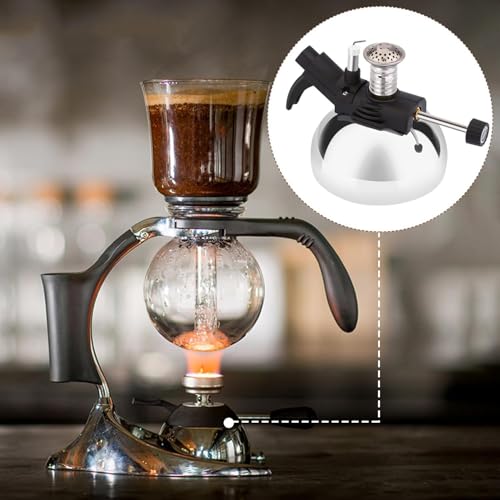 Portable Butane Burner, Butane Stove for Siphon Coffee Maker, Adjustable Flame, Gas Refillable Camping Burner with Furnace Stand for Cooking Camping and Lab