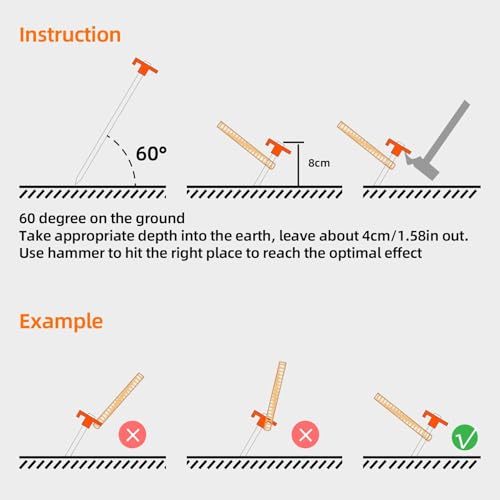 Tent Stakes Camping Stakes,AVOFOREST 7.1inch Non-Rust Metal Tent Pegs Ground Stakes Tent Spikes Camping,Garden,Hiking Orange (Orange 12pcs, 7.1IN) - color: Orange 12pcs, size: 7.1 IN