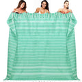YSYJ Oversized Turkish Beach Towel Giant XXL Beach Towel Quick Dry Sand Free Extra Large Turkish Lightweight XL Beach Blanket for Travel Teal - color: Teal, size: 72"x72"- 1 Pack