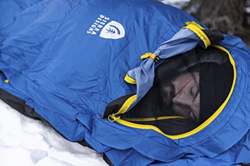 Sierra Designs Backcountry Bivy Bag for Backpacking, Camping, Bikepacking and Mountaineering, Ultralight, Minimalist Waterproof/Breathable Top Fabric