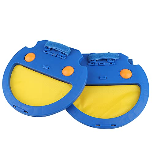 VINGVO Toss and Catch Ball Set, 21x20cm ABS Children's Toss and Catch Game, Outdoor Hand Ball Game, 4 Balls for Kids, Develops Hand Eye Coordination Skills (Blue)
