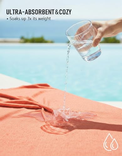 Yongoes Oversized Turkish Beach Towel Blanket Cotton Giant XL Sandproof Towels Huge Linen XXL Extra Large Big Throw Quilt Blankets for Adults Cloud Travel Camping Glamping Accessories Essentials - color: Rustic, size: Extra Large 82"x88"（208x224cm）
