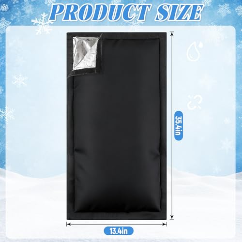 Outdoor Faucet Covers for Winter, 35.4"H×13.4"W - Waterproof Oxford Fabric Water Faucet Cover, Freeze Protection Outdoor Faucets Hose Bibs for Wall Taps Garden, Lawn, and Sprinkler Systems - size: 35.4×13.4inch