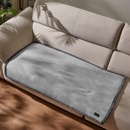 Kritter Planet Waterproof Dog Blanket, Reversible Water Proof Pet Blanket for Couch, Bed & Car, Washable Couch Covers for Medium Dogs - Protects Furniture from Fur, Dirt, and Accidents - color: Grey/Charcoal Grey, size: 50"x30"