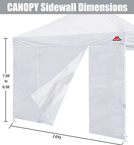 SCOCANOPY Canopy Door for 10x10 Canopy Frame,1 Pack Sidewall Only,Grey - color: Gray, size: 10X10