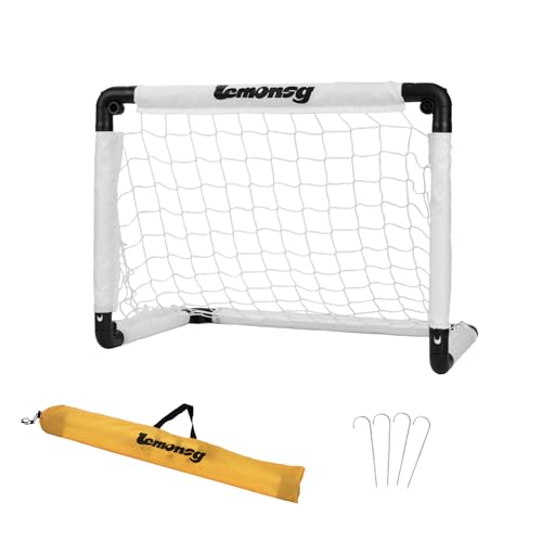 Small Soccer Goals for Kids, Foldable Mini Soccer Goal Set with Portable Soccer Net for Kids, Kid Soccer Goal for Indoor Outdoor Backyard Play, Soccer Toy Gift for Children - size: Classic White: 23.62×17.71×17.71 inch in goal