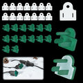 14 Sets Plug Protectors Covers and Weatherproof Gaskets, Outdoor Waterproof Outlet Plug Covers for Christmas Lights, Extension Cords, GFCI Tripping Prevention, Fit 2 or 3 Pronged Plugs - style: 14 Sets Green Weatherproof Plug Covers