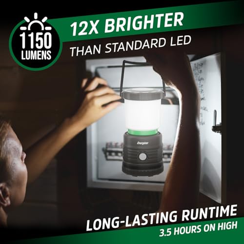 ENERGIZER LED Camping Lantern X1000, Bright and Rugged Tent Light, Water Resistant Lantern for Camping, Hiking, Fishing, Emergency (USB Cable Included) - style: 1200 Lumens