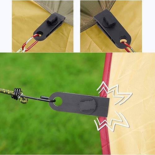 HengLiSam Tarp Clips, Heavy Duty Lock Grip, Clamps Withstand 60mph Strong Wind Fit for Awnings, Outdoor Camping, Caravan Canopies, Car Covers, Swimming Pool Covers (10 pcs) - size: 10pack