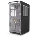 Catio Cover, 31.5" L x 35.5" W x 64.5" H Waterproof Cover for Outdoor Cat Enclosure, 420D Cat Cage Cover for VEVOR Catios, Black (Catio Not Included) - size: 31.5"L x 35.5"W x 64.5"H