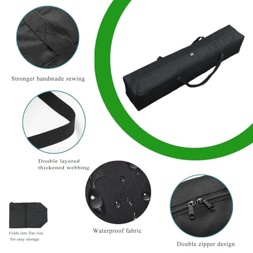 Heavy Duty Water-Resistant Grill & Tent Storage Bag - XL Organizer for BBQ Utensils, Canopy, Hammock, Roof Top Tent & Fishing Rods with MOLLE Straps (25''(L) x5.9''(W) x5.9''(H)) - size: 25''(L)x5.9''(W)x5.9''(H)
