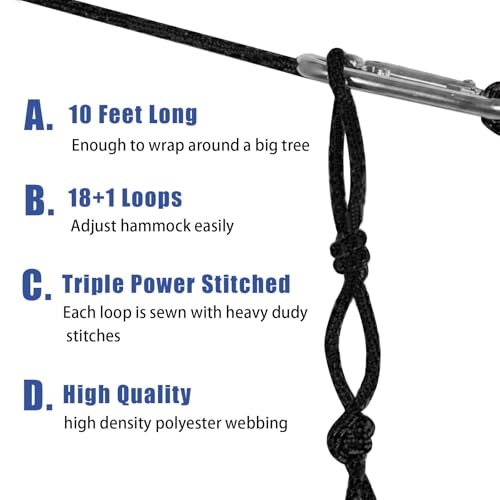 Camping Hammocks,Single Hammock with Tree Straps,Portable Lightweight Parachute Nylon Camping Gear for Outside Hiking Beach Backpack Survival Travel (Blue) - color: Blue