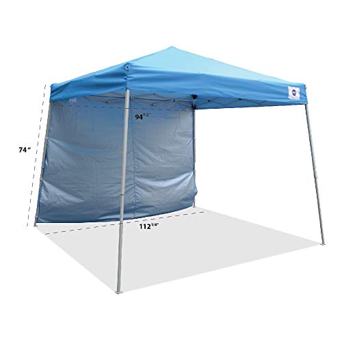 Impact Canopy 283010003 Slant Leg Canopy, Blue-One Sidewall - color: Blue, style: One Sidewall