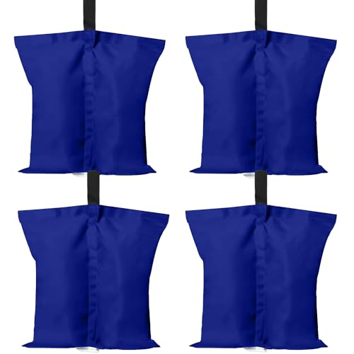 ABCCANOPY Canopy Weights 150 LBS Tent Sand Bags,4-Pack Blue (Without Sand) - color: Blue, size: 150 Lbs