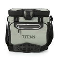 Titan by Arctic Zone Deep Freeze Cooler - Zipperless Hardbody Cooler - Deep Freeze Insulation, HardBody Liner, and SmartShelf - color: Seagrass, size: 16 Can