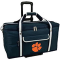 Clemson University Picnic Travel Cooler with Wheels- 64 Can Capacity- Collapsible Leakproof Cooler- Designed & Quality Approved in The USA