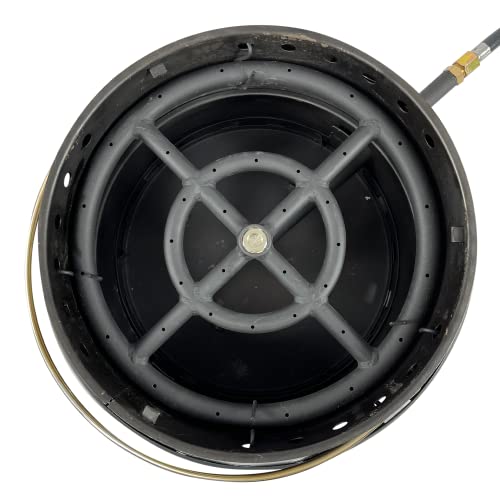 Volcano Fire Pit Burner Ring Kit for Volcano 2 & 3 Grills – 12” Double Steel Burner, 36 Flame Ports, Propane Regulator, 52” Hose & J-Tube | Portable Propane Fire Pit for Camping, Patio & Backyard - style: Fire Pit Burner Ring Kit