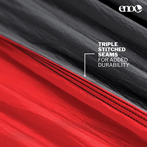 ENO, Eagles Nest Outfitters SingleNest Lightweight Camping Hammock - color: Charcoal | Red