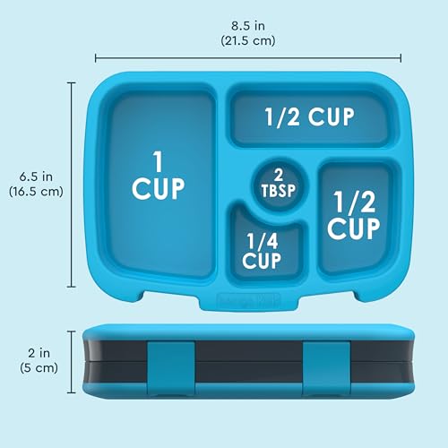 Bentgo Kids Prints Leak-Proof, 5-Compartment Bento-Style Kids Lunch Box - Ideal Portion Sizes for Ages 3-7, Durable, Drop-Proof, Dishwasher Safe, & PFAS & BPA-Free Materials (Dinosaur) - color: Dinosaur
