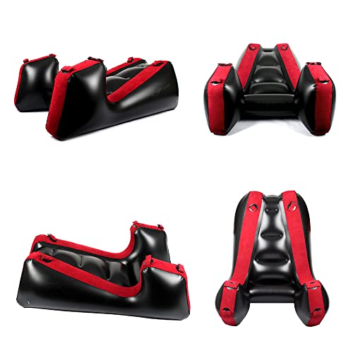 Inflatable Sofa with Pillow Cushion， Inflatable Sofa Bed，Portable Inflatable Sofa Lounge Chair ，Inflatable Sofa Relaxation, Onesize, AX33167 - color: Cushion Red