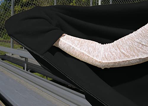 Ultimate SportsWrap - PATENTED - The Only WEARABLE Weatherproof/Stadium/Picnic/Sports Blanket, complete with Upper and Lower Zippers, Lined & Adjustable Hood and Inside Hand Warmers, 70" X 58"