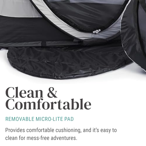 KidCo - Peapod Plus Portable Mesh Baby Toddler Travel Tent & Storage Bag, Play Tent, Pack and Play, Extra Room, Ages 6 Months - 5 Years (Midnight) - style: Large - Midnight