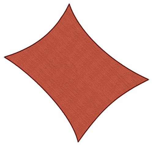AsterOutdoor Sun Shade Sail Rectangle 6' x 10' UV Block Canopy for Patio Backyard Lawn Garden Outdoor Activities, Terra - color: Terra, size: 6' x 10'