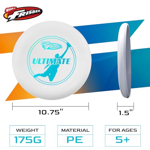 Frisbee Official Ultimate 175g Flying Disc, 10.75 Inch Professional Training Disc for Competition and Outdoor Fun - color: B(2Pack)