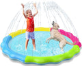 Kids Dog Splash Pad Sprinkler - Jasonwell Non Slip Dog Sprinkler Pad Splash Pool Puppy Dogs Pool Summer Outdoor Water Toys Backyard Durable Splash Pad for Toddlers Kids Small Medium Large Dogs Pet - style: Rainbow-60"