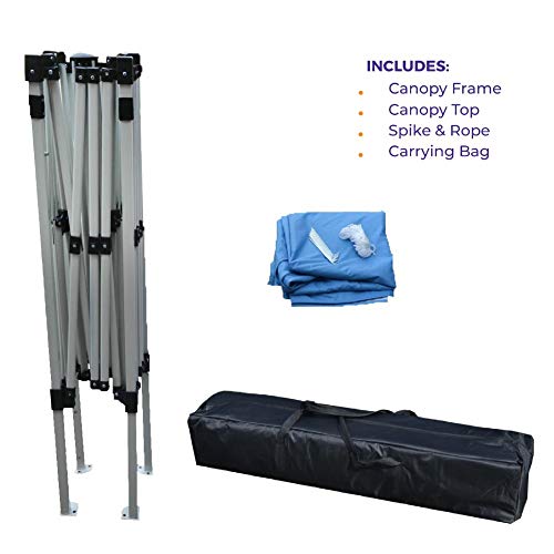 Impact Canopy 040000003 Slant Leg Canopy, 10' x 10', Blue-No Sidewall - color: Blue, style: No Sidewall