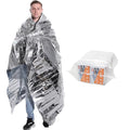 ANLOKE Emergency Blankets Mylar Thermal Blanket-(50 Pack) of Gigantic Space Blanket 82 * 64 in. Survival Blankets Heavy Duty Camping Gear,First Aid - color: Silver--50 Pack
