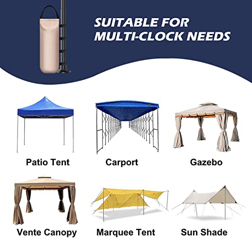 IALNAI 112 LBS Heavy Sand Bags for Canopy Outdoor Advertising Tent Sunshade Fixed Windproof Pop up Canopy Tent (Without Sand) 4-Pack - color: BEIGE