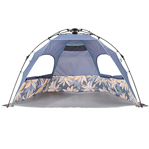 Lightspeed Outdoors Pop-Up Beach Sun Shade, Quick Shelter, Vintage Floral - style: Vintage Floral