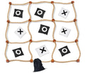 Giant Tic Tac Toe Outdoor Games, 4ft x 4ft Bean Bag Toss Outdoor for Kids, Giant Yard for Adults, Jumbo Large Wooden Tic Tac Toss, Backyard Lawn Camping Game