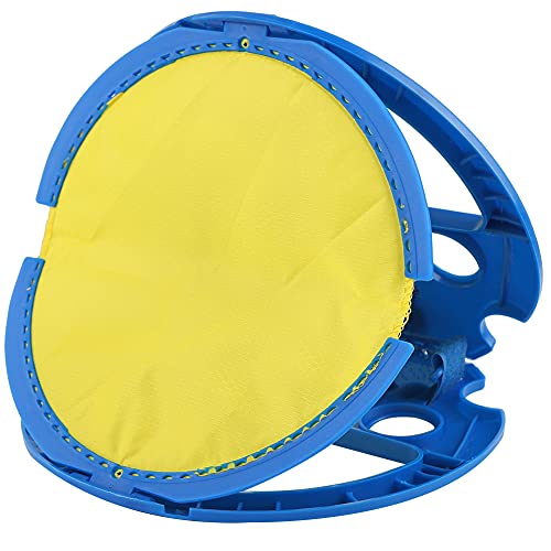 VINGVO Toss and Catch Ball Set, 21x20cm ABS Children's Toss and Catch Game, Outdoor Hand Ball Game, 4 Balls for Kids, Develops Hand Eye Coordination Skills (Blue)
