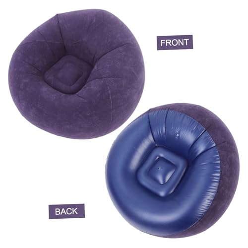 SOLUSTRE Inflatable Bean Bag Chair Portable Lazy Sofa Quick Setup for Living Room Bedroom Camping Includes Inflatable Pump and Compact Design for