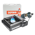 Propane or Butane Stove Dual Fuel Stove Portable Camping Stove, 10,000 BTU Butane Propane Stove with Carrying Case&Windblocker, Automatic Ignition for Emergency Preparedness Kit (Fuel Not Included) - color: Coal black