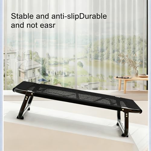 Outdoor Elevated Dog Cot, Breathable Cooling Elevated Cot Hammock Pet Bed for Small & Medium Dogs, Washable Mesh Cover, Raised Metal Frame, Collapsible, Portable 【S-24 * 20 * 5 in】 Black - color: Black, size: Small