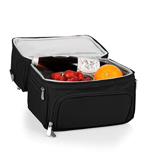 PICNIC TIME Harry Potter Quidditch Pranzo Lunch Bag, Insulated Lunch Box with Utensil Set, Lunch Cooler Bag, (Black), 11 x 7.5 x 12 - color: Harry Potter Quidditch - Black