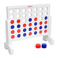 GoSports 2 foot Width Giant 4 in a Row Game with Carrying Case, Made from Wood - style: Classic White Finish