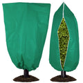 Plant Covers for Cold Nights, Frost Protection Cover for Outdoor Plants 47.2''×70.8'' Reusable Drawstring Zipper Plant Cover for Spring Frost, Shrubs, Small Trees & Potted Plants (2 Pack) - size: 47.2"×70.8"