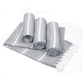 Belizzi Home Turkish Beach Towel -Large Beach Towels Oversized 4 Pack-Soft Durable Compact Lightweight Quick Dry Sand Free Bath Pool Towel Set for Beach Gifts Clearance Vacation Travel - Charcoal Grey - color: Charcoal, size: 4 Pack